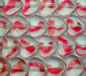 Red Swirl Glass Hearts - 14mm