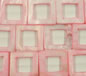 Light Pink Square Thin Donut MOP Shell