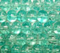 Dark Aqua 4mm Round Crackle Glass Beads