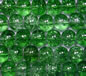 Emerald 4mm Round Crackle Glass Beads