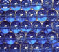 Sapphire 4mm Round Crackle Glass Beads