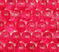 Raspberry 6mm Round Crackle Glass Beads