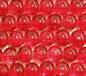 Red 6mm Round Crackle Glass Beads