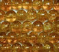 Dark Topaz 8mm Round Crackle Glass Beads