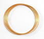 0.6mm Gold Plated Bracelet Memory Wire