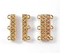 3 Strand Gold Magnetic Clasp