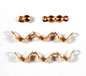 Bead Tips Double Full Ring style - Gold Plated