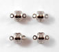 Dark Silver Magnetic Ball Clasp - Small