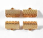 Gold Plated 13mm Cord Crimp