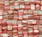Pink Rough Cut Square MOP Shell