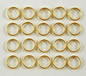 8mm Gold Plated Split Ring