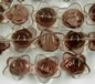 Light Amethyst Star Rose Glass Button Flowers - 15mm