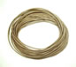 Beige 1mm Round Leather Cord
