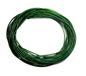 Emerald Green 1mm Round Leather Cord