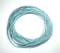 Light Blue 1mm Round Leather Cord