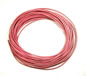 Pink 1mm Round Leather Cord