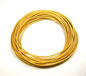 Yellow 1mm Round Leather Cord
