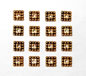 Gold 5mm Thin Square Spacer Bead
