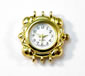 Gold Plated 3 Strand Ornate Square Watch Face