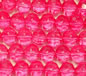 Fuchsia 6mm Faceted Round Glass Beads