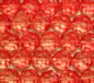Tangerine 10mm Faceted Round Glass Beads